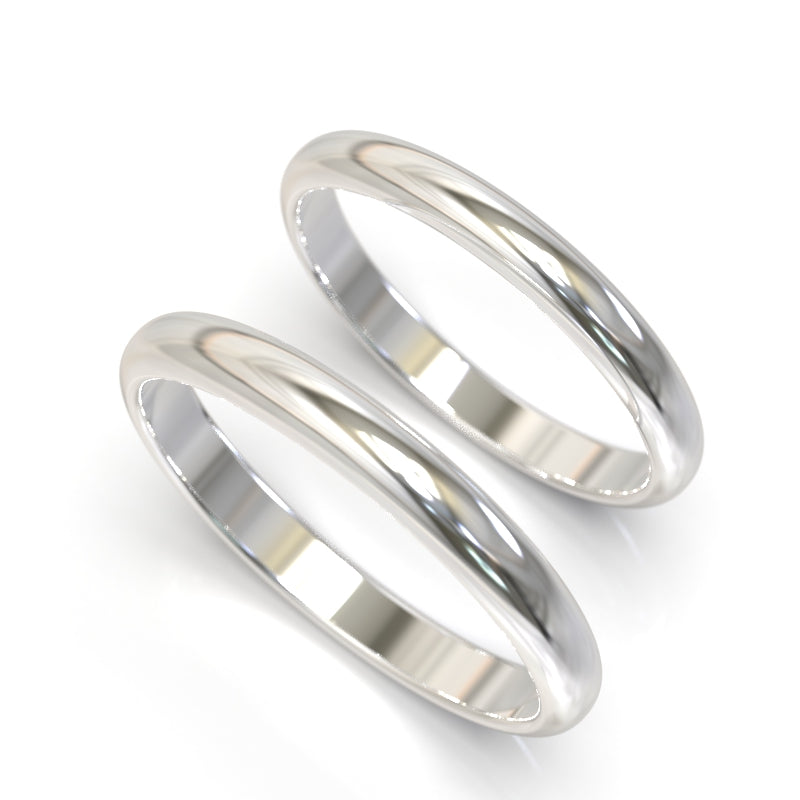 Argollas de Matrimonio de 2.5mm y 3mm
