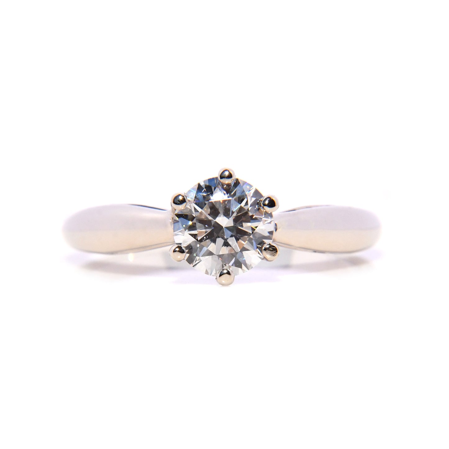 Anillo de Compromiso en Plata Fina con Moissanita 1ct