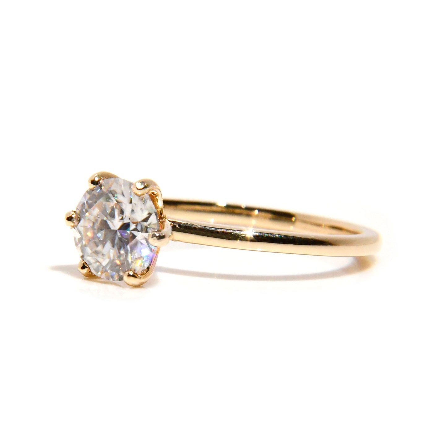 Anillo de Compromiso con Moissanita 1Ct