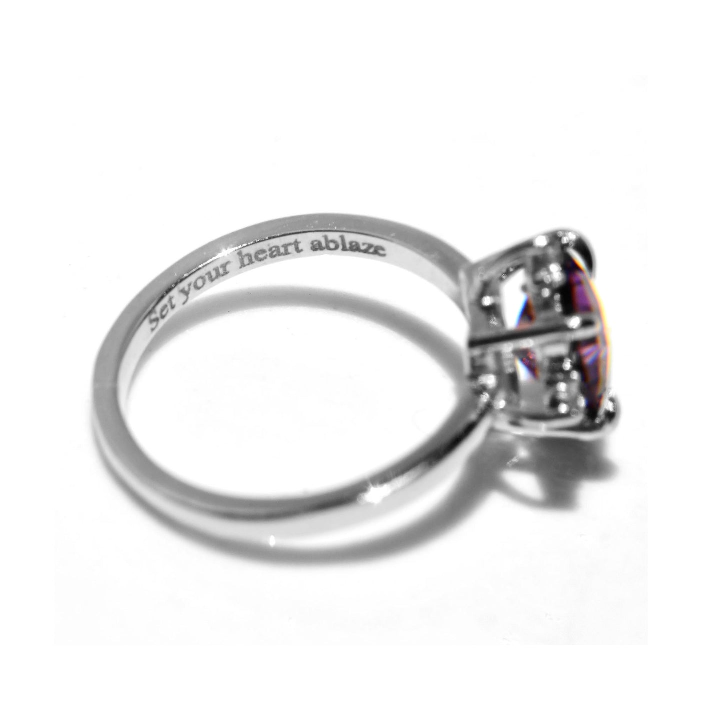 Anillo con Amatista Cushion con Diamantes