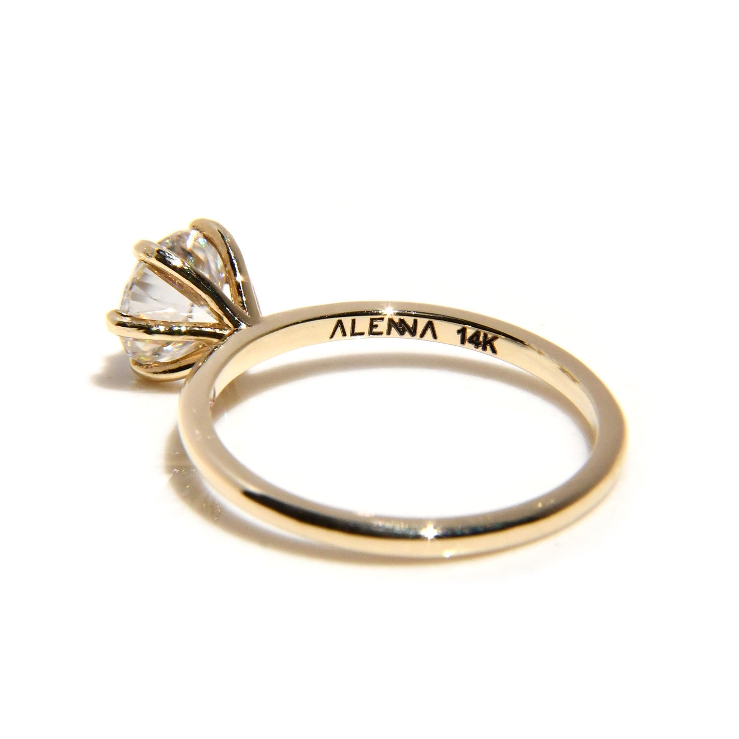 Anillo de Compromiso con Moissanita 1Ct