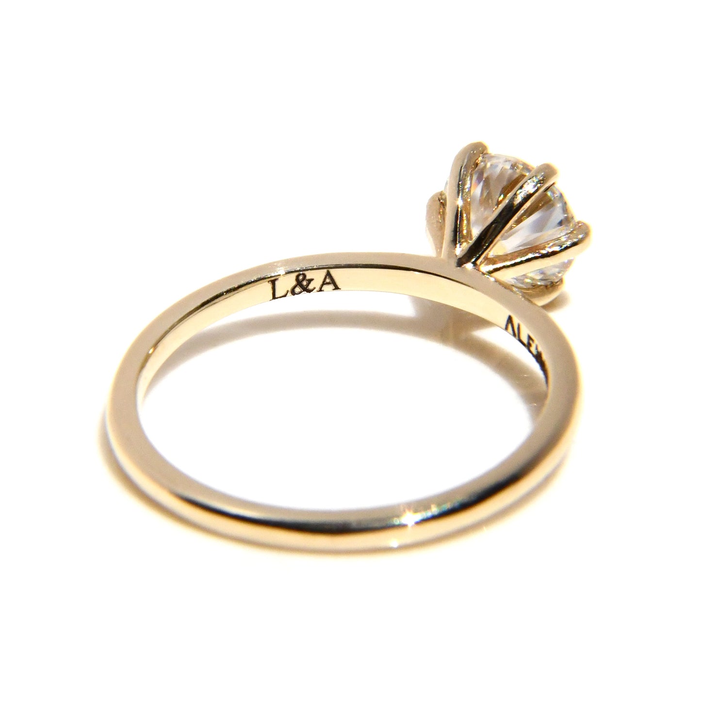 Anillo de Compromiso con Moissanita 1Ct