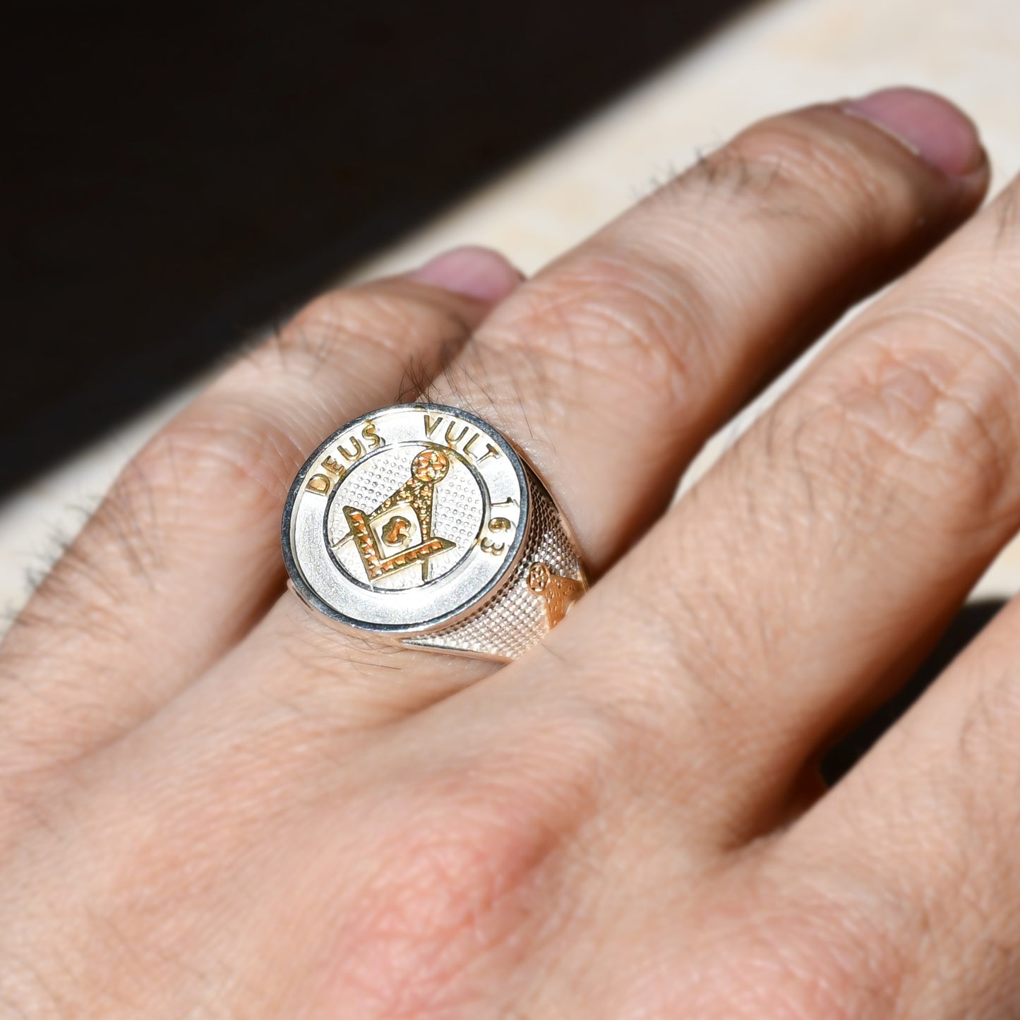 Anillo Signet Masón