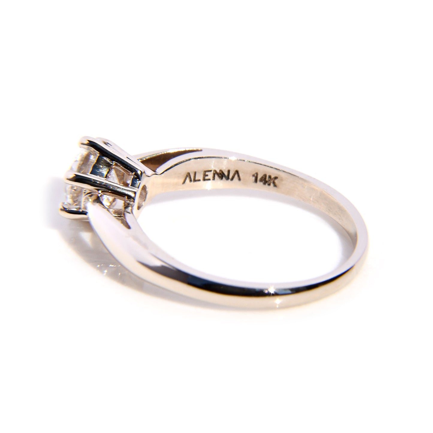Anillo Arya con Moissanita 1Cts