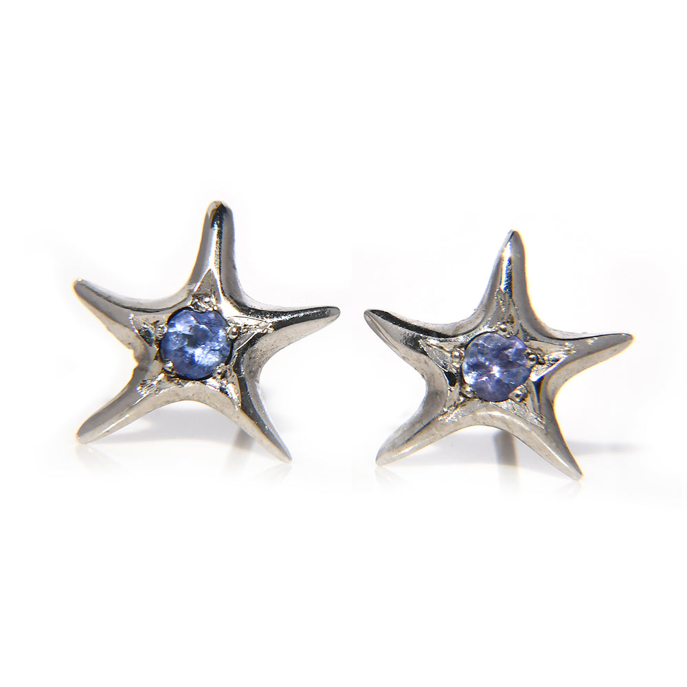 Aretes Estrella con Tanzanita