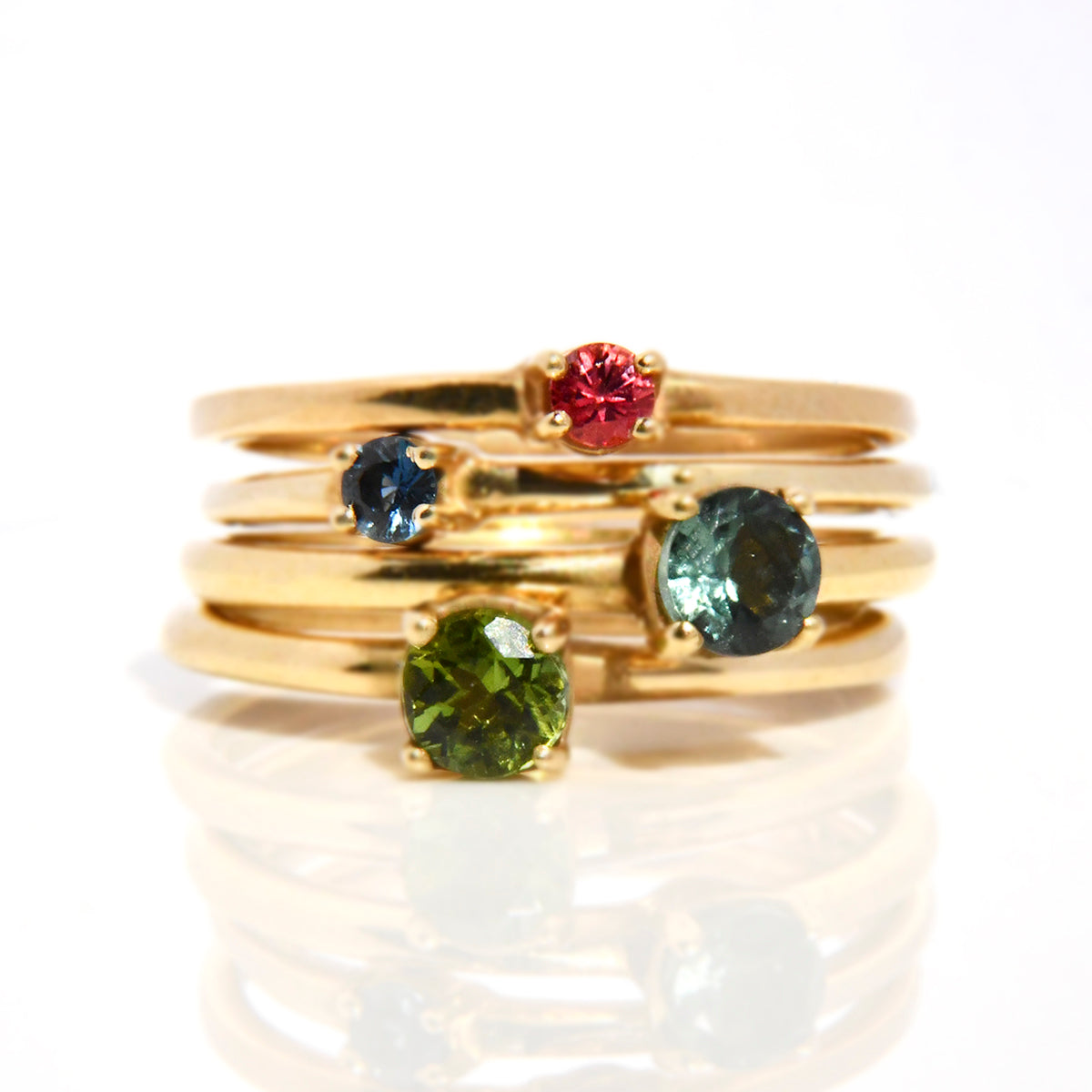 Anillo con Turmalina Verde / Mes de Octubre
