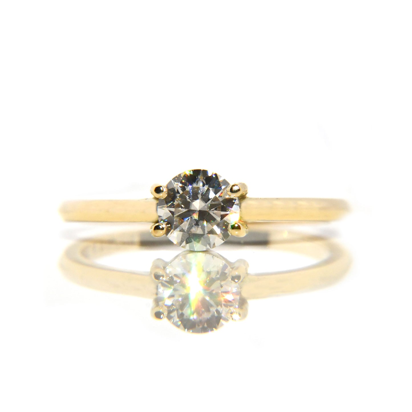 Anillo de Compromiso con Moissanita .50Cts