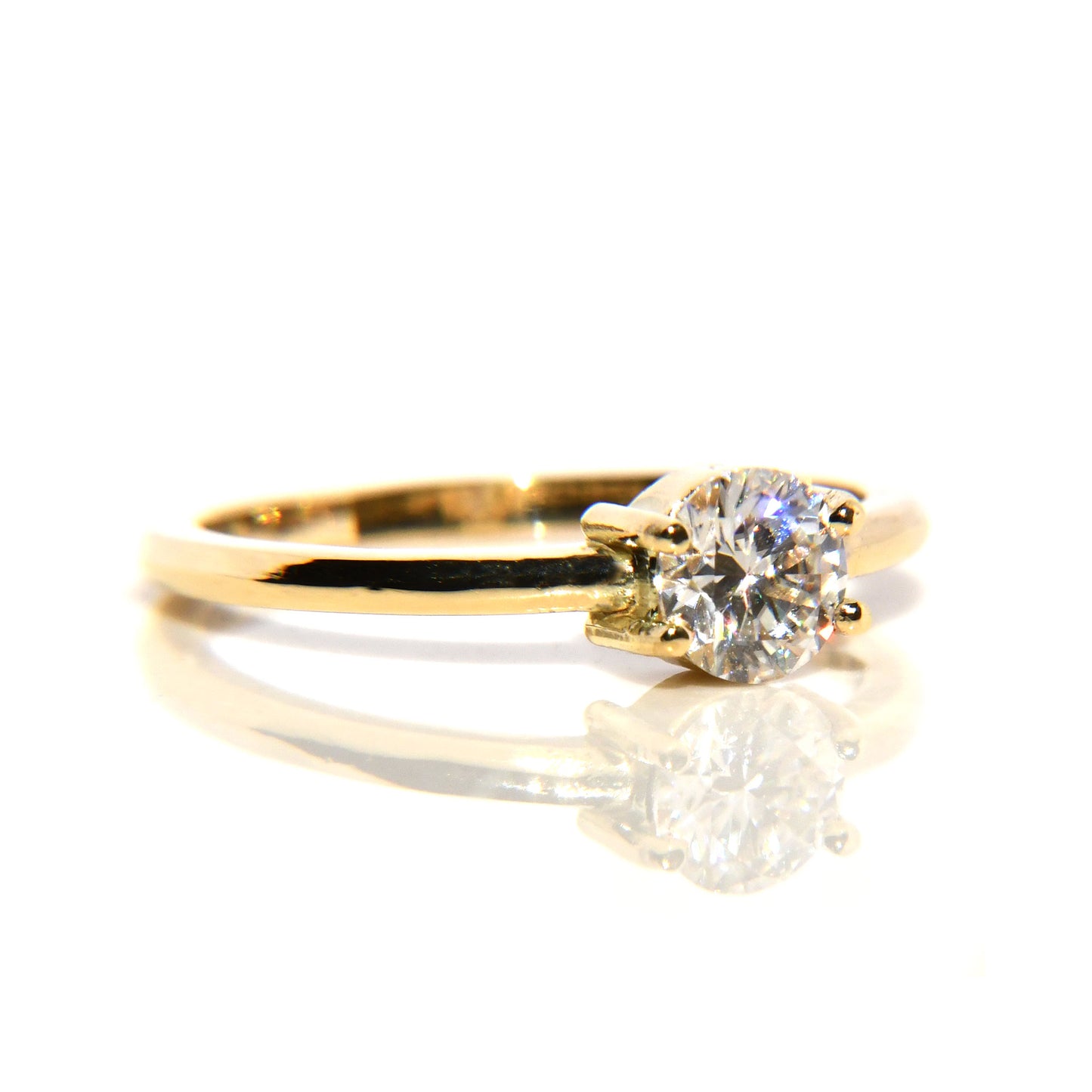 Anillo de Compromiso con Moissanita .50Cts