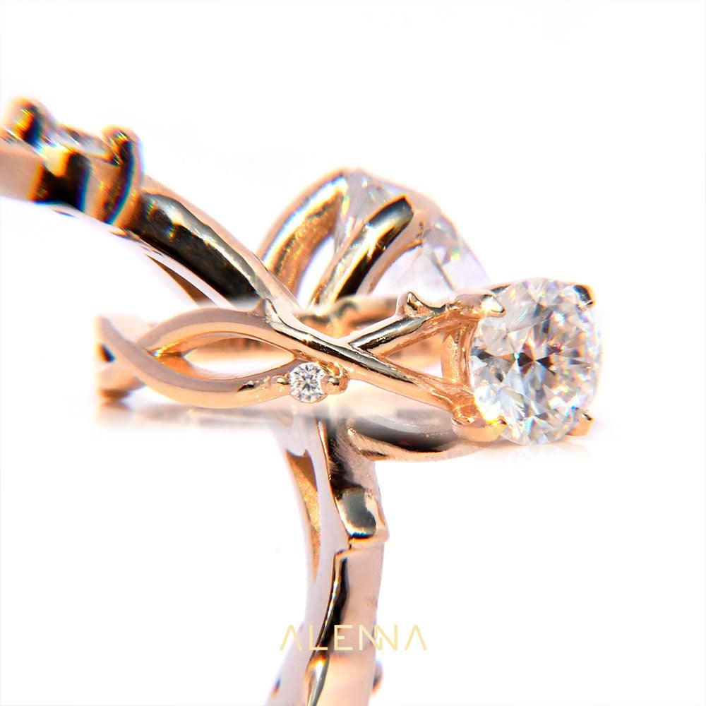 Anillo Adina con Moissanita 1Cts - ALENNA JEWELS
