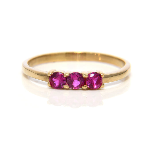 Churumbela con 3 Rubíes / Gema Mes de Julio