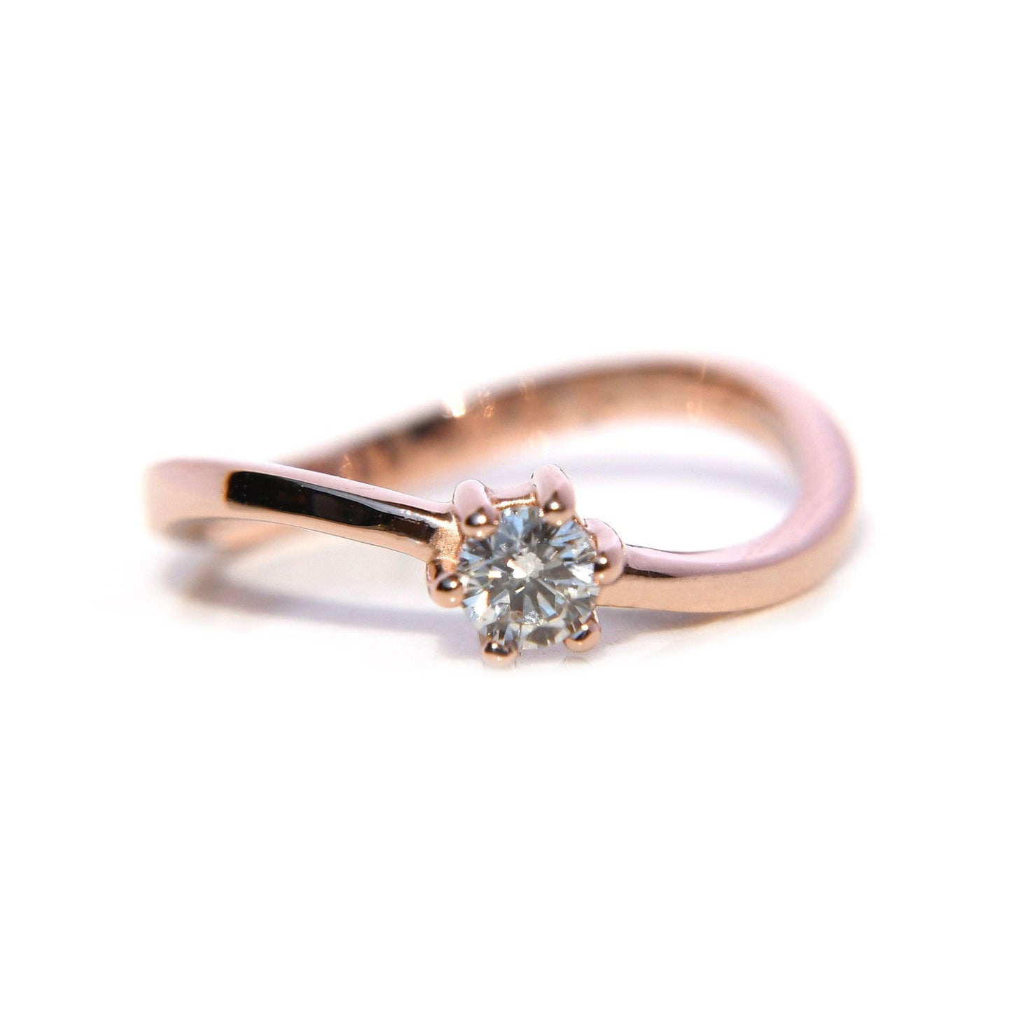 Anillo Andreina con Moissanita .30 Cts - ALENNA JEWELS