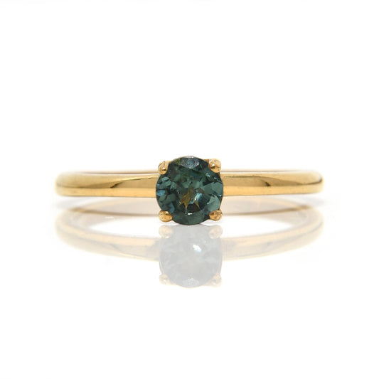 Anillo con Turmalina Verde / Mes de Octubre