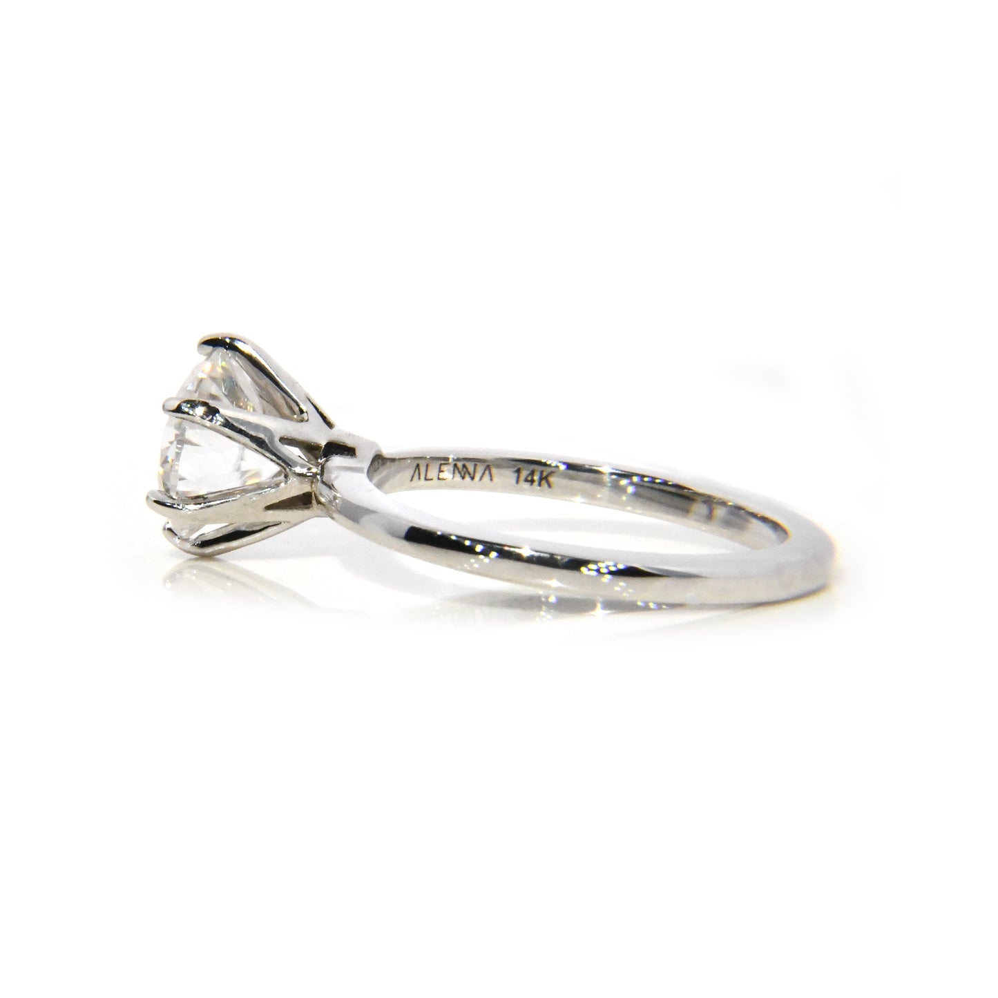 Anillo de Compromiso Adeya con Moissanita de 2Cts