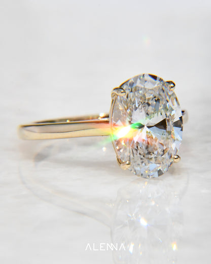 Anillo de Compromiso Miyabi con Diamante Oval