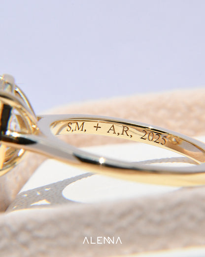 Anillo de Compromiso Miyabi con Diamante Oval