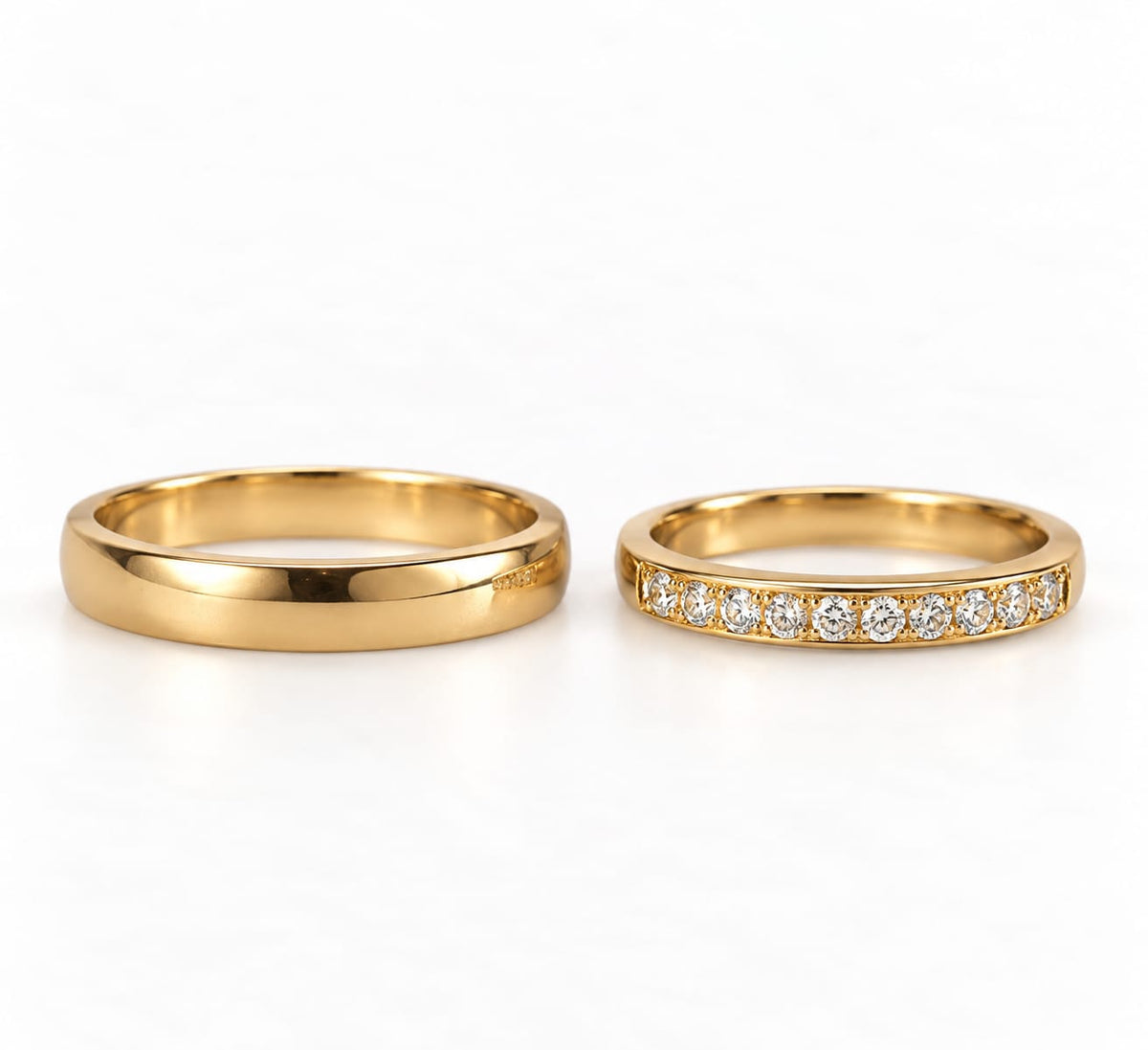 Argollas de Matrimonio con 12 Diamantes
