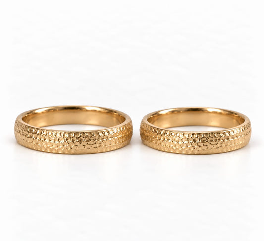 Argollas de Matrimonio de 5mm con textura