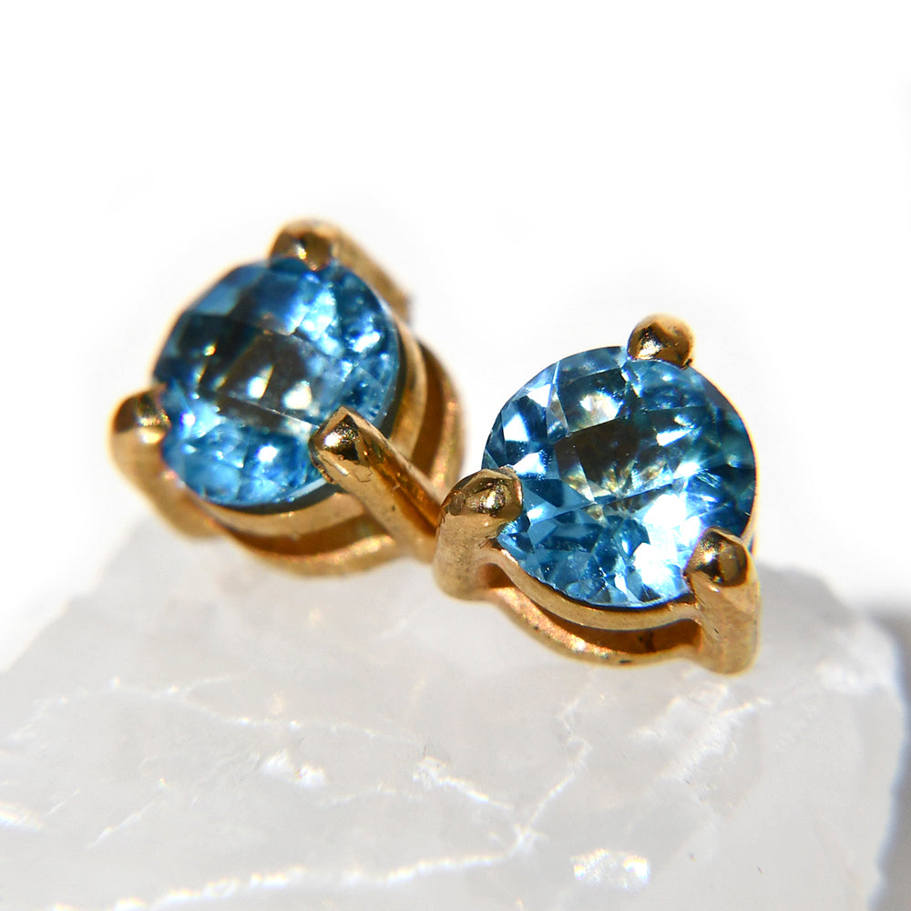 Aretes con Topacios Azules