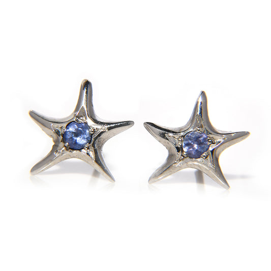 Aretes Estrella con Tanzanita