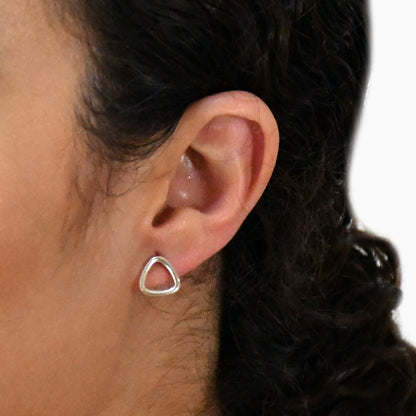 Aretes Triangulo en Plata Fina