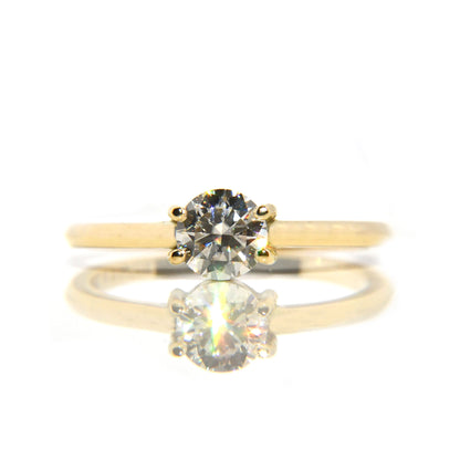 Anillo de Compromiso con Moissanita .50Cts