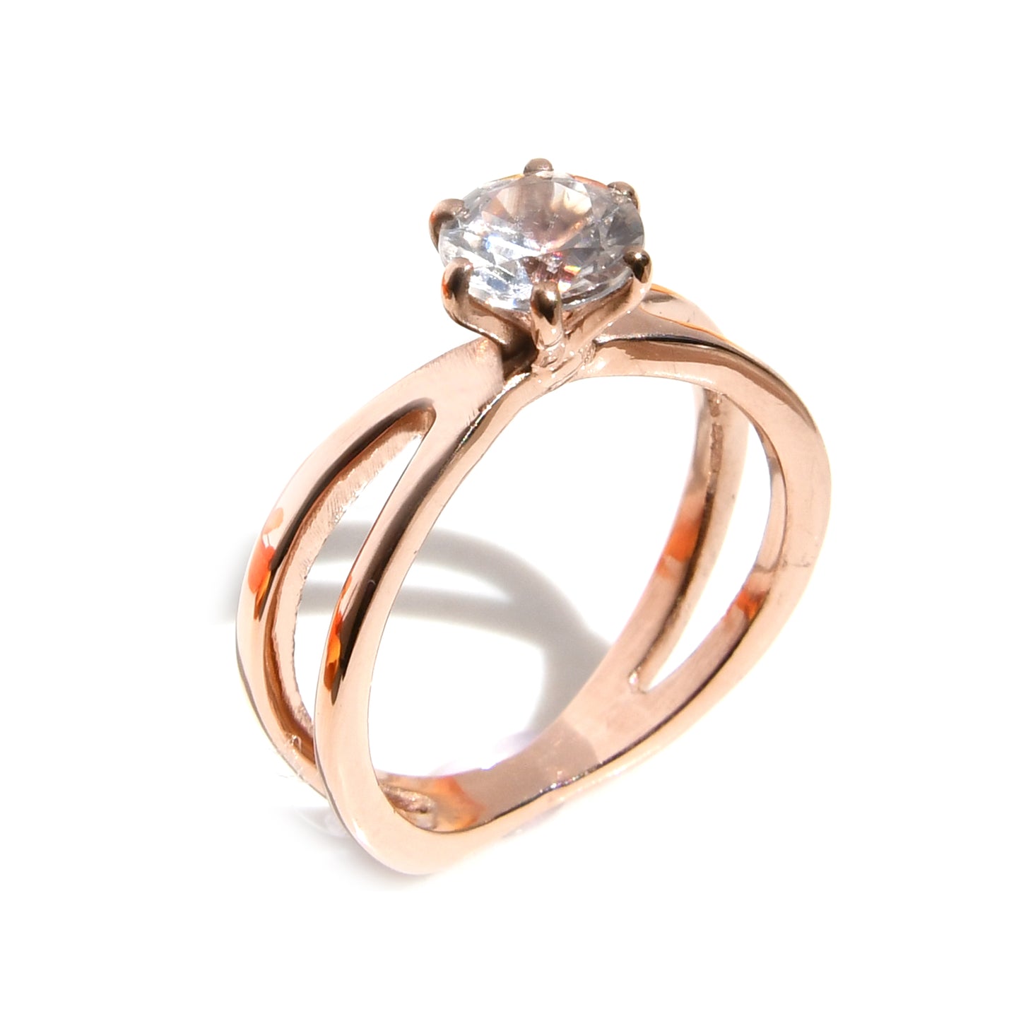 Anillo con  Topacio Blanco / Mes de Noviembre
