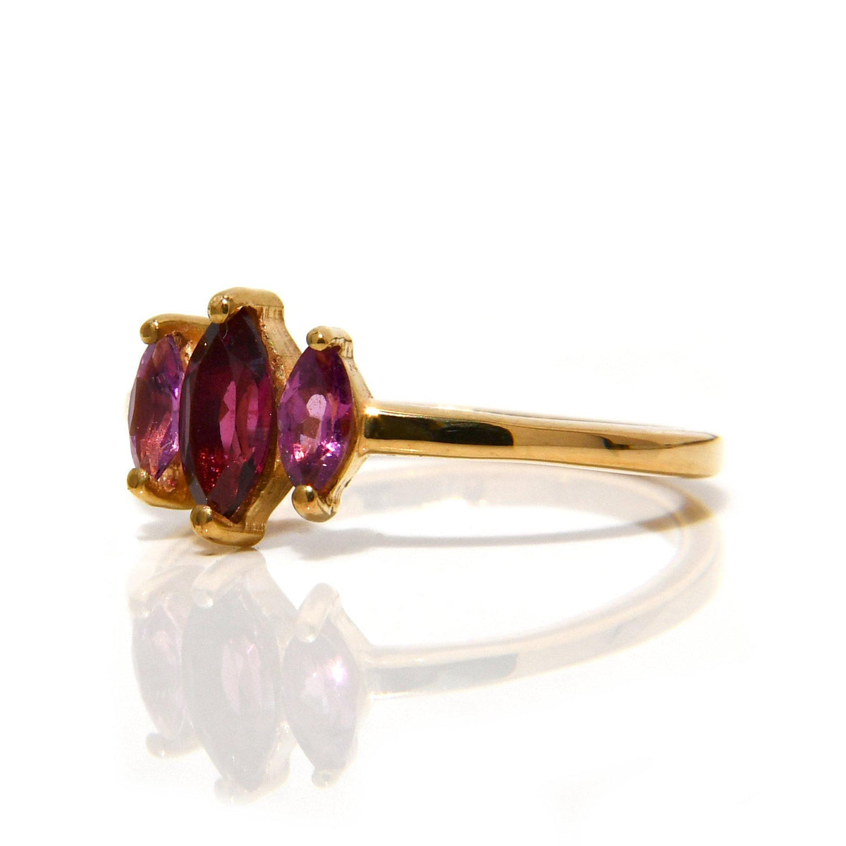 Anillo Selendis Amatistas y Rodolita / Mes de Febrero - ALENNA JEWELS
