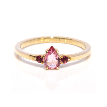 Anillo con Turmalina  y Rubíes