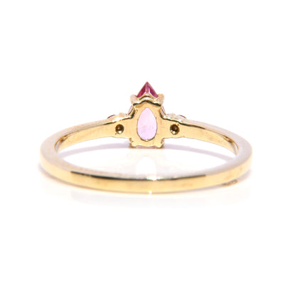 Anillo con Turmalina  y Rubíes